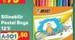 BİC SİLİNEBİLİR PASTEL BOYA 12'Lİ